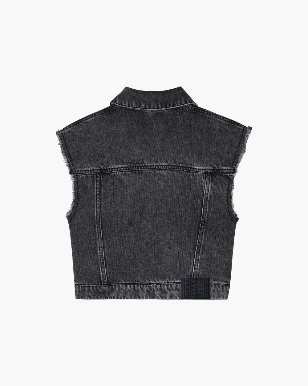 Marc Jacobs The Crystal Daisy Denim Vest Black READY TO WEAR