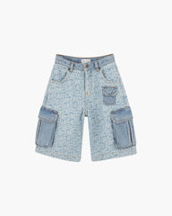 Marc Jacobs The Jumbled Logo Bermuda Short Blue READY TO WEAR