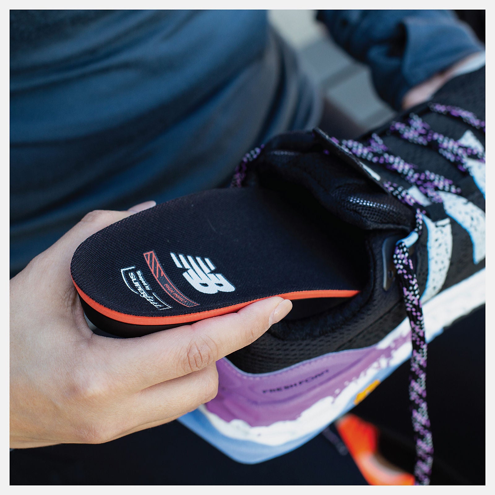 Black/Varsity Orange Sport Women High Impact Insole / New Balance Women