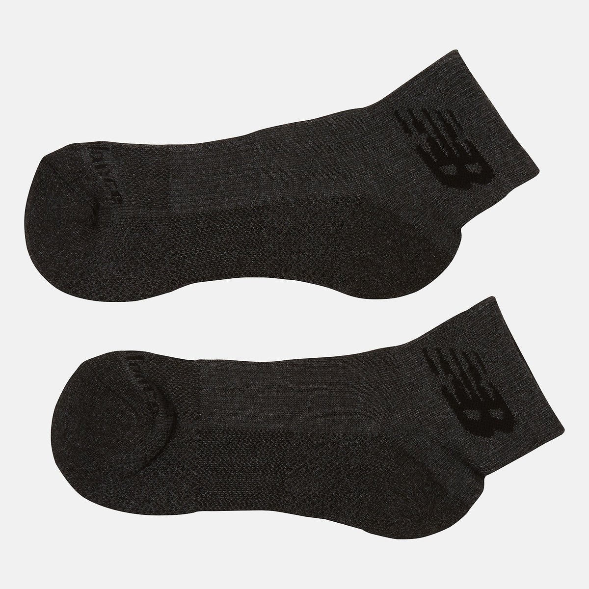 Grey Cooling Cushion Performance Quarter Socks 2 Pair / New Balance Women|Men