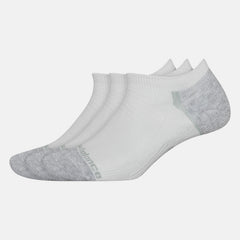 White Strategic Cushion No Show Socks 3 Pack / New Balance Women|Men