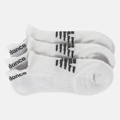 White Strategic Cushion Low-Cut Tab Socks 3 Packs / New Balance Women|Men