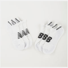 White Strategic Cushion Low-Cut Tab Socks 3 Packs / New Balance Women|Men