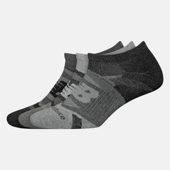 Grey Performance Cushion No Show Socks 3 Pack / New Balance Women|Men