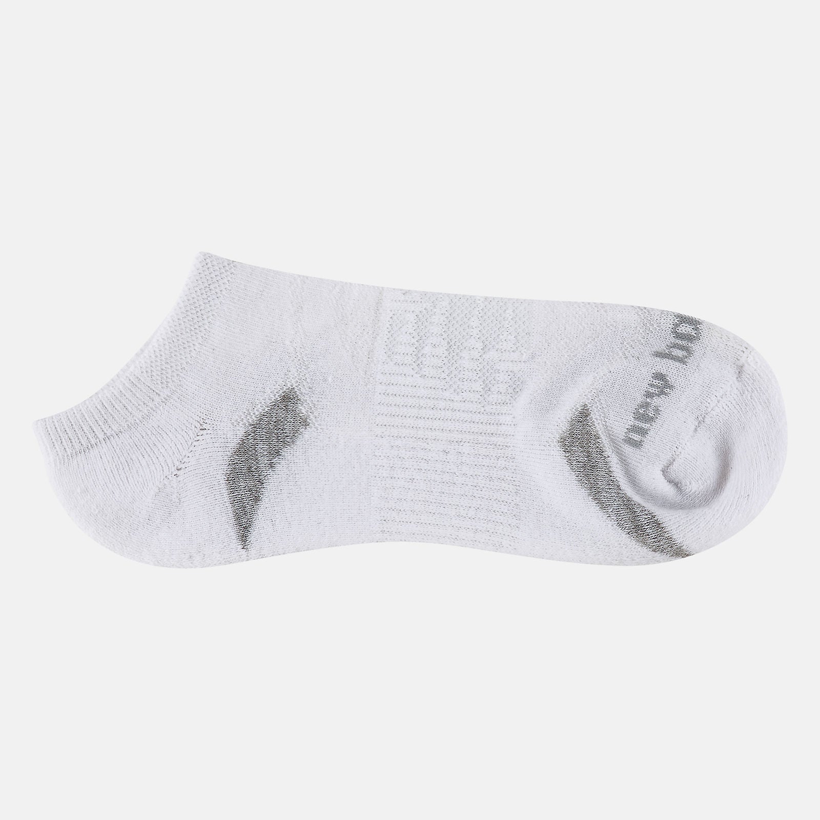 White Performance Cushion No Show Socks 3 Pack / New Balance Women|Men