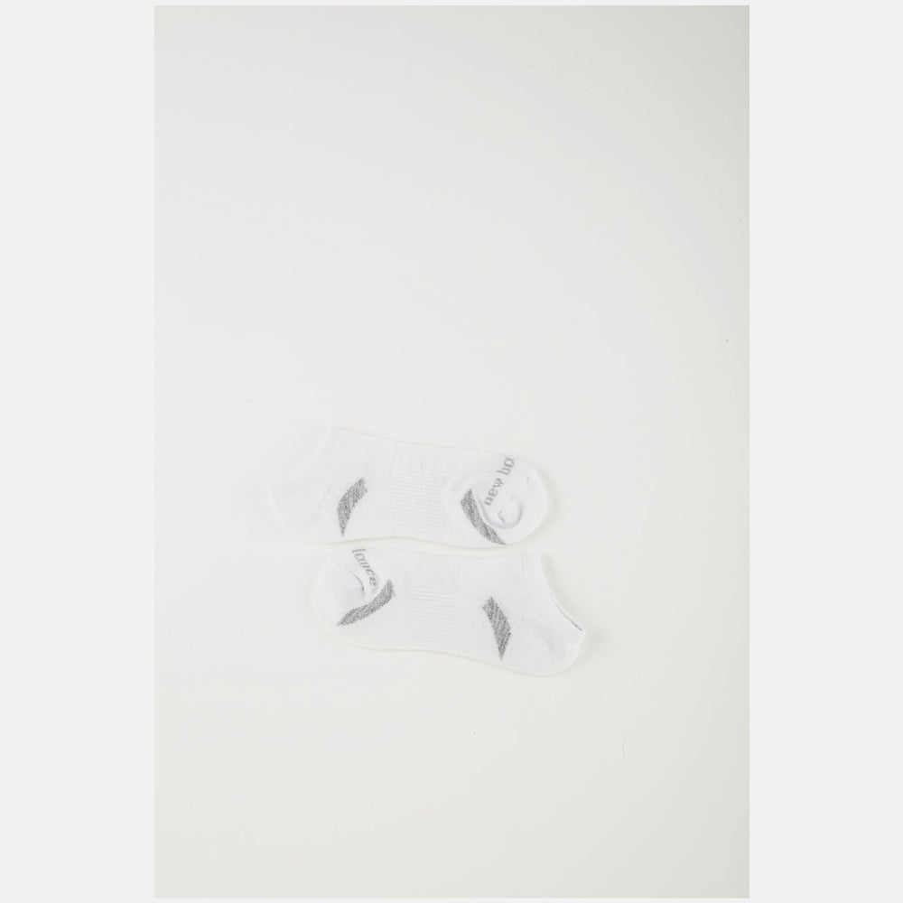 White Performance Cushion No Show Socks 3 Pack / New Balance Women|Men