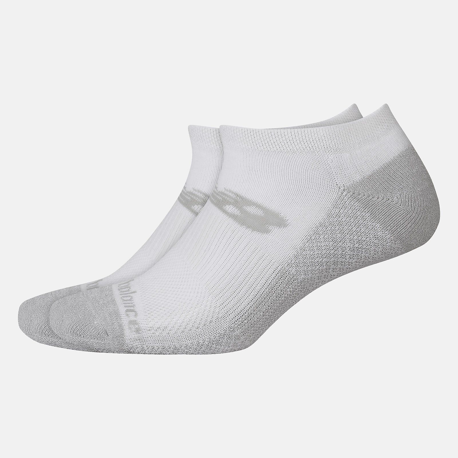 White Cooling Cushion Performance No Show Socks 2 Pair / New Balance Women|Men