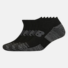 Black Performance Cushion Low-Cut Socks 6 Pack / New Balance Women|Men