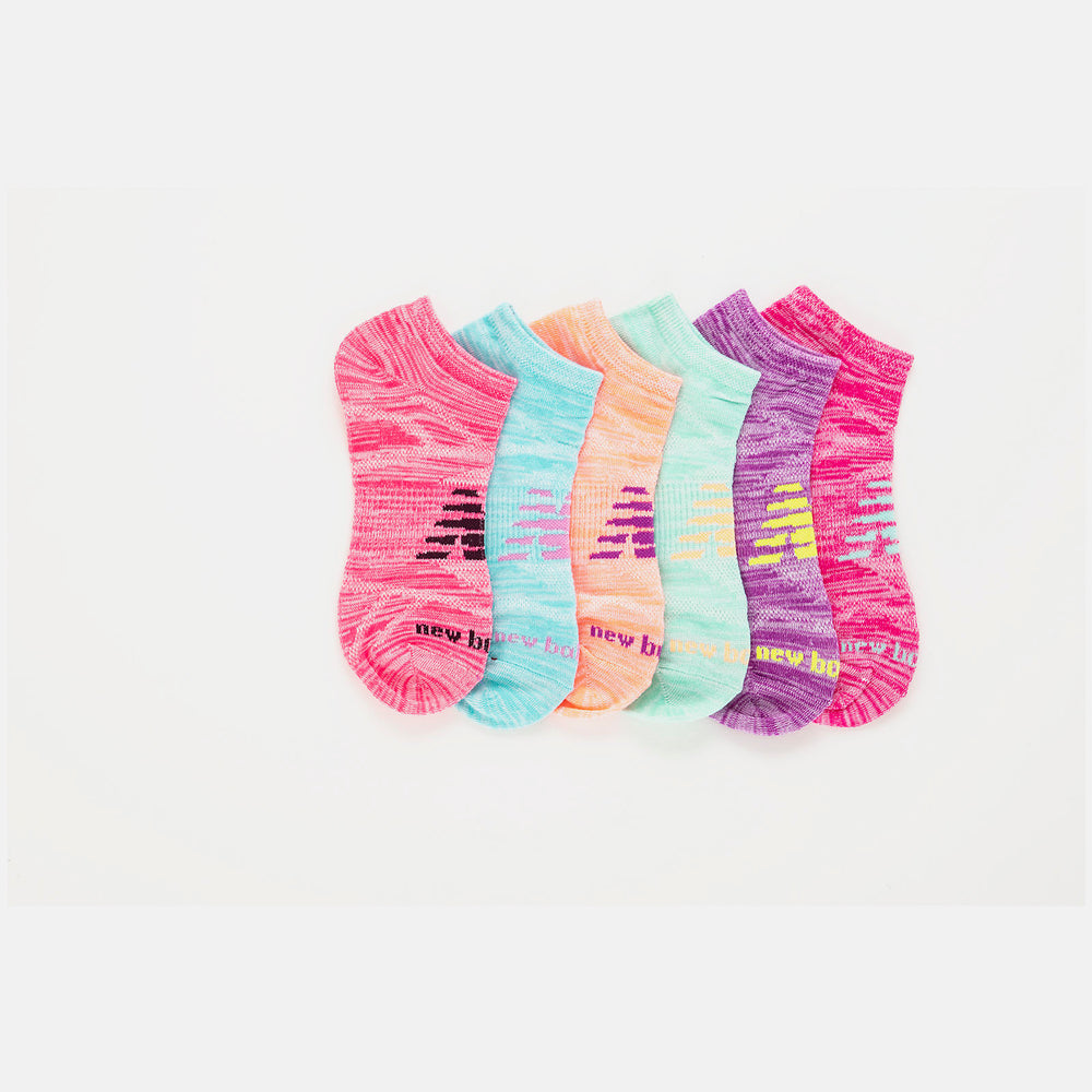 Assorted Colors 1 Lightweight No Show Socks 6 Pack / New Balance Women|Men