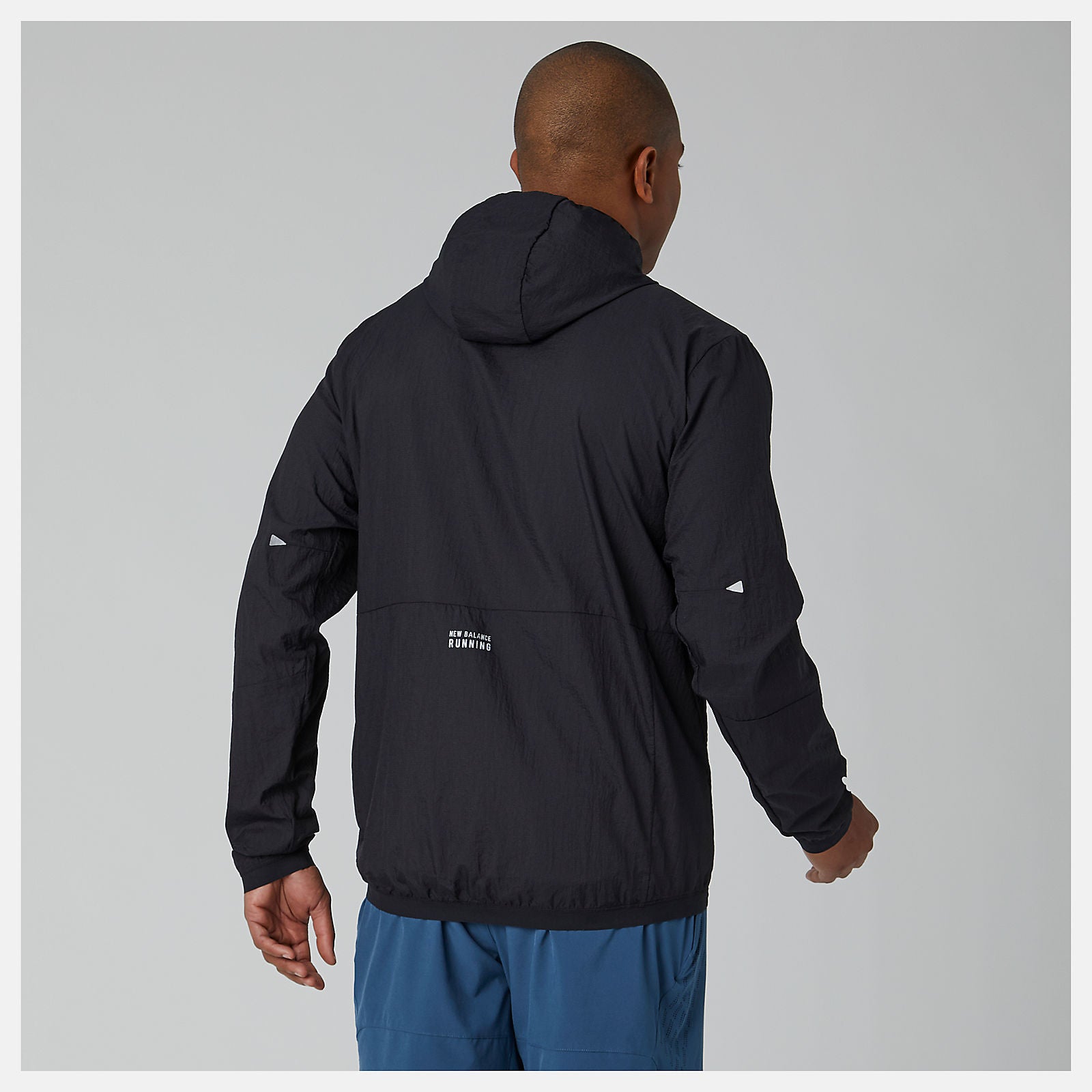 Black Impact Run Light Pack Jacket / New Balance Men