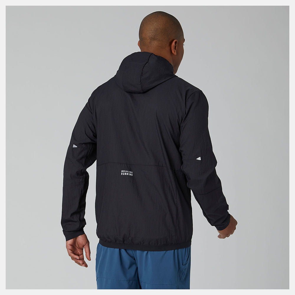 Black Impact Run Light Pack Jacket / New Balance Men