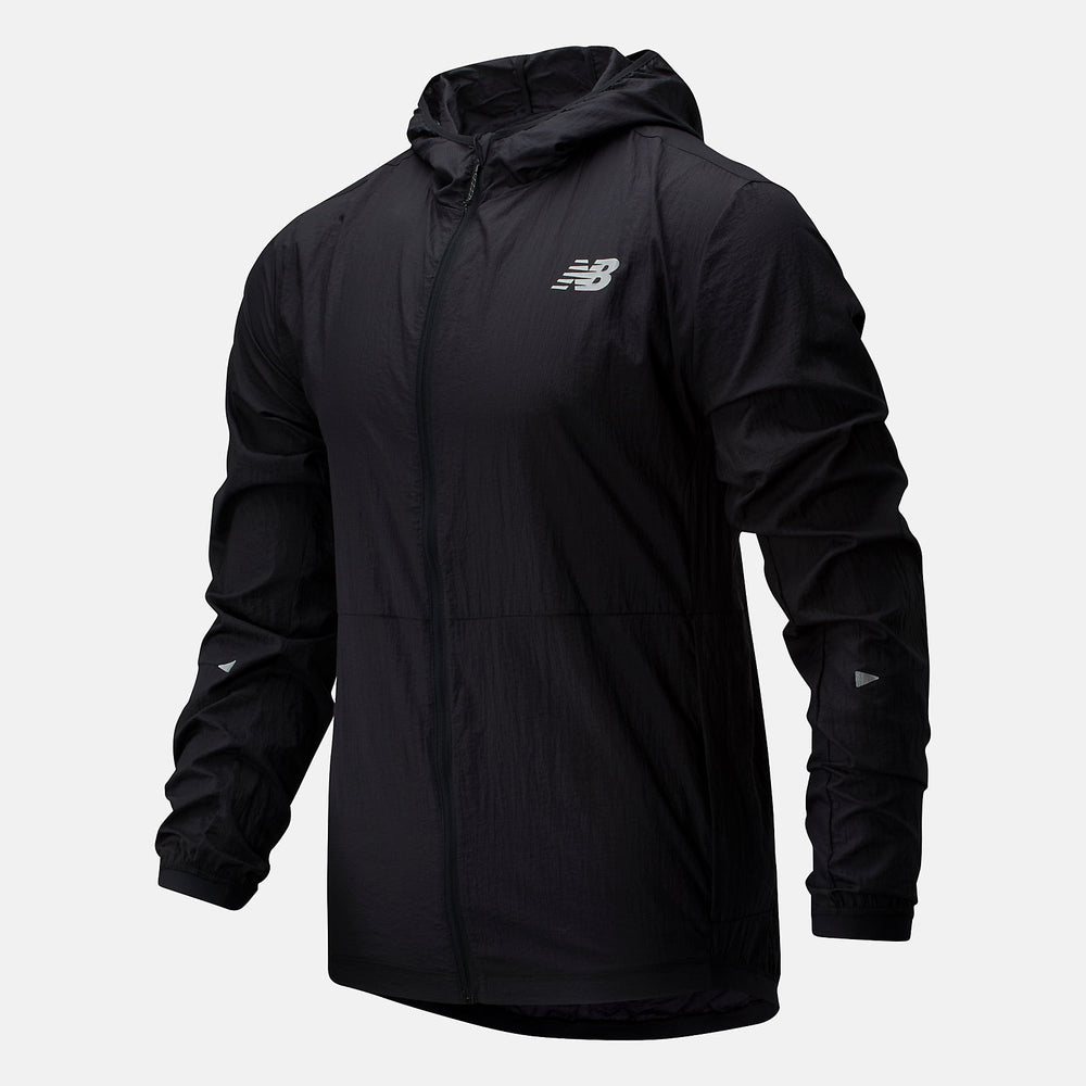 Black Impact Run Light Pack Jacket / New Balance Men