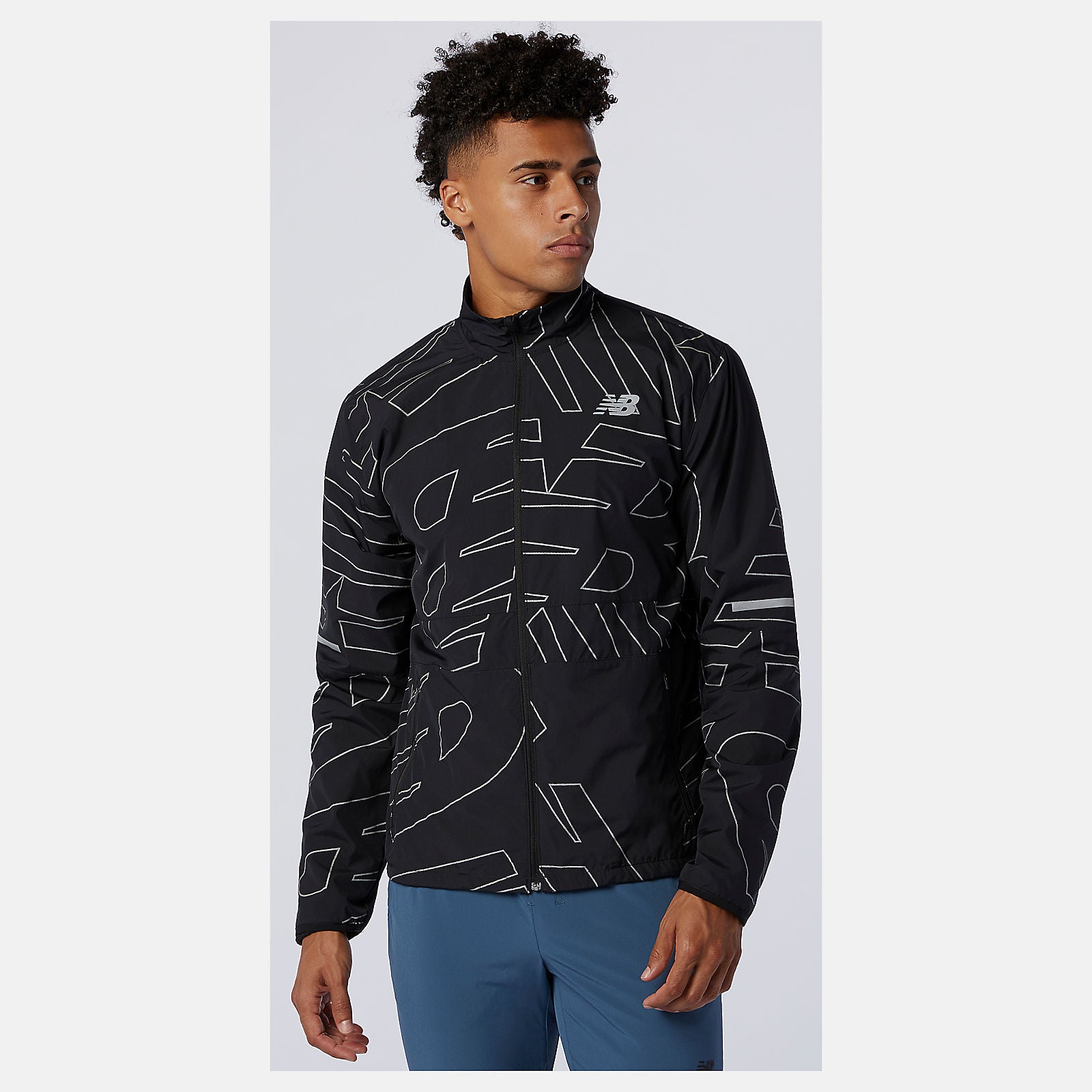 Black Reflective Accelerate Protect Jacket / New Balance Men