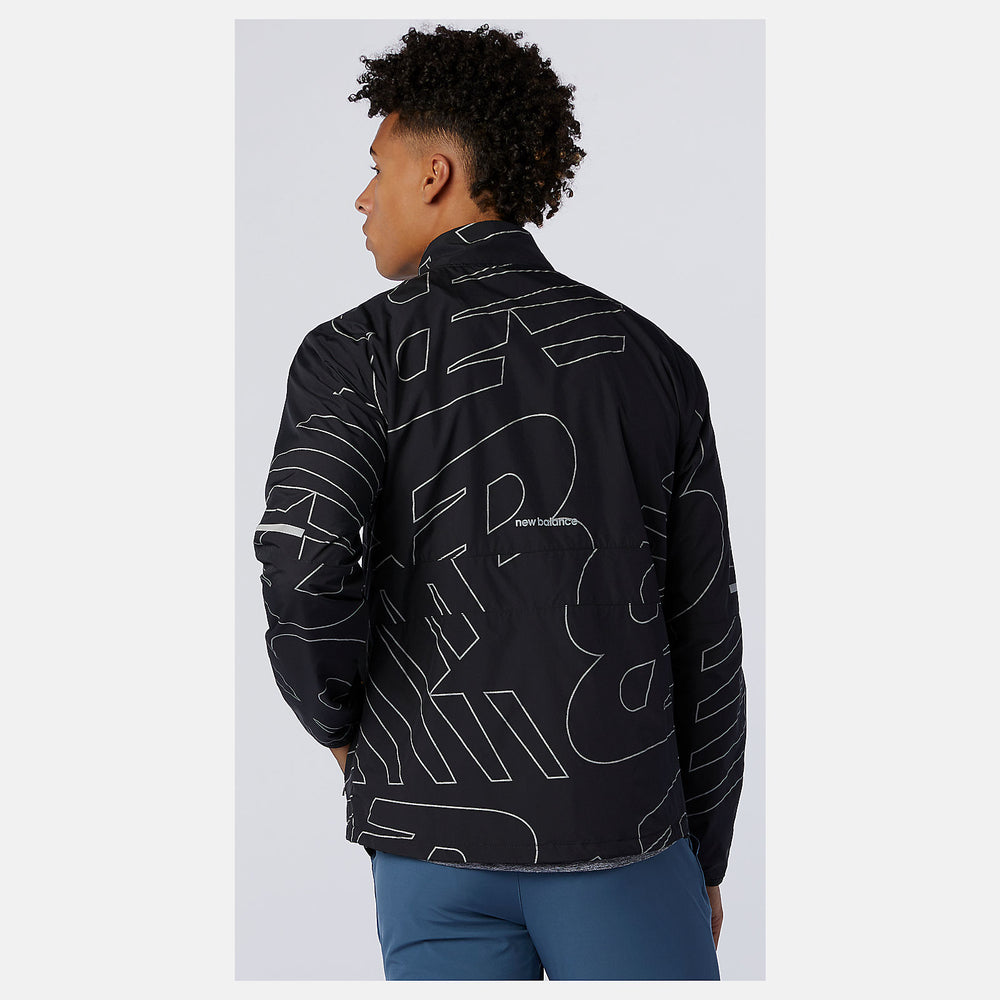 Black Reflective Accelerate Protect Jacket / New Balance Men