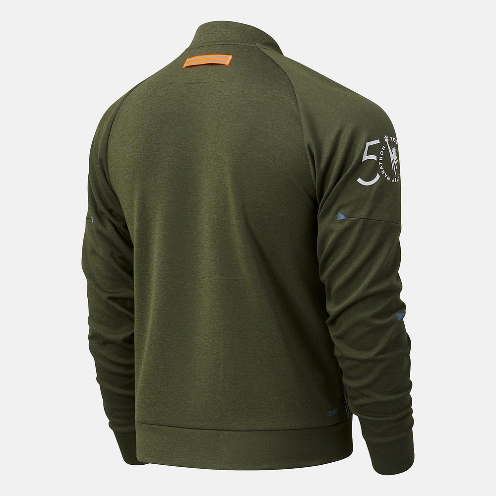 Oak Leaf Green NYC Marathon Q Speed Heat Jacket / New Balance Men
