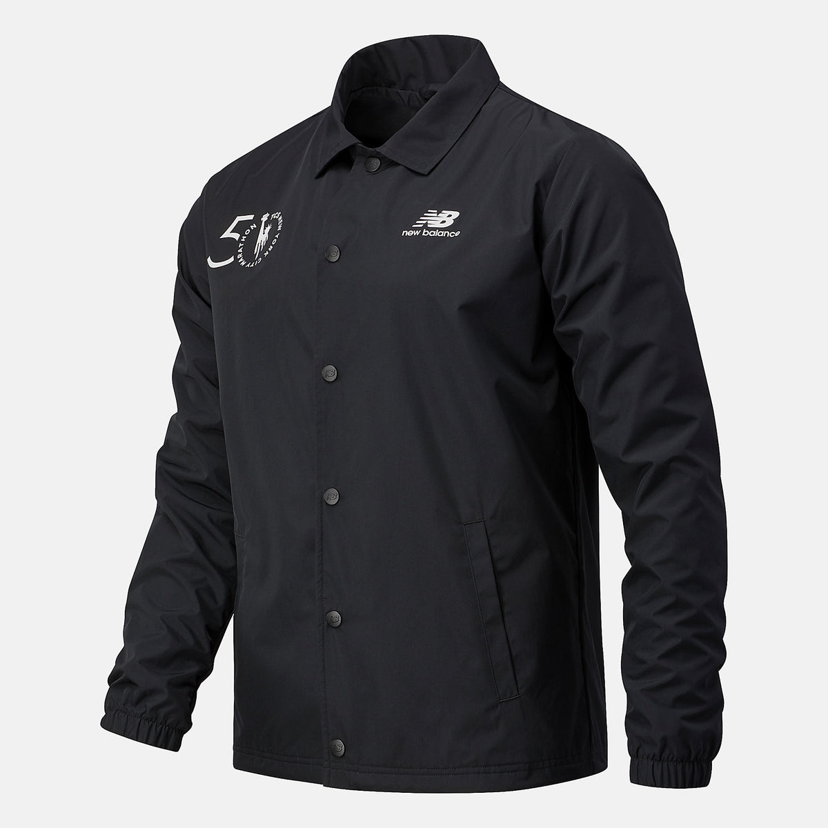 Black NYC Marathon Classic Coaches Jacket / New Balance Men