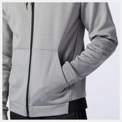 Athletic Grey Tenacity Fleece Full Zip Hoodie / New Balance Men