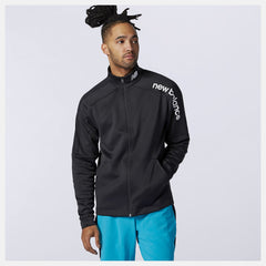 Black Tenacity Knit Jacket / New Balance Men