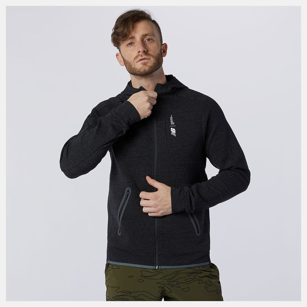 Black Heather Fortitech Fleece Full Zip / New Balance Men