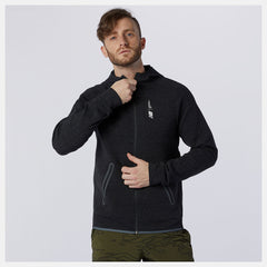 Black Heather Fortitech Fleece Full Zip / New Balance Men