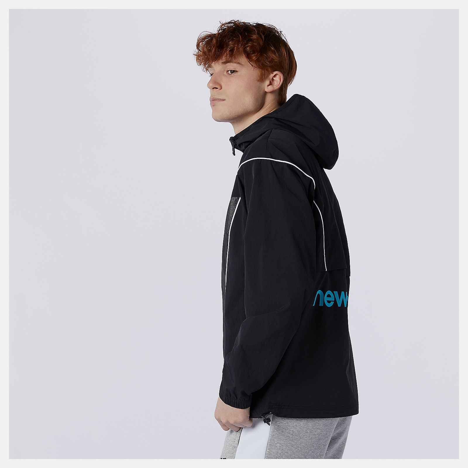 Black NB Athletics Windbreaker / New Balance Men