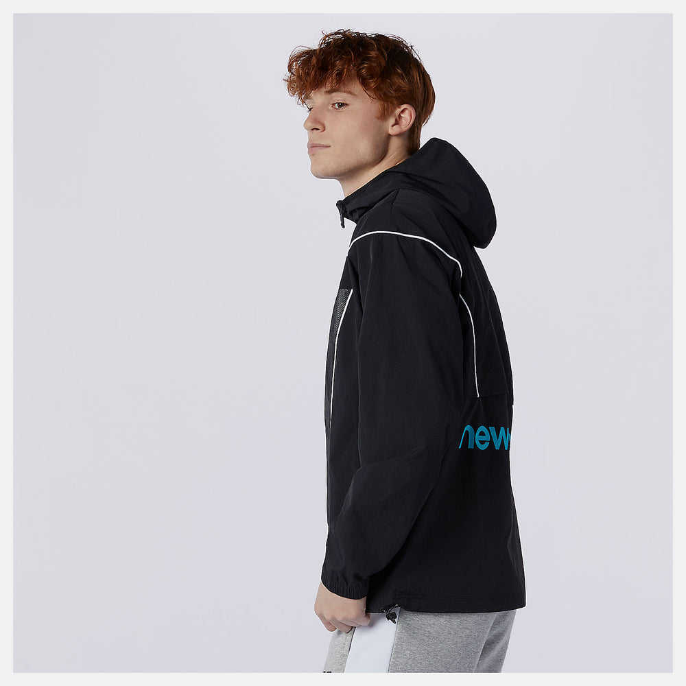 Black NB Athletics Windbreaker / New Balance Men