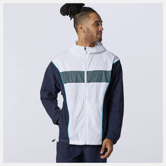 White NB Athletics Windbreaker / New Balance Men