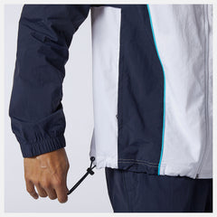 White NB Athletics Windbreaker / New Balance Men
