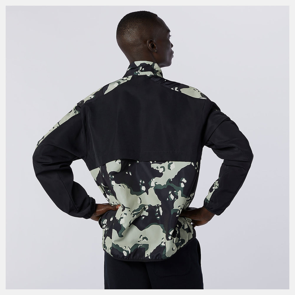 Black/Magnet NB Essentials Camo Anorak / New Balance Men