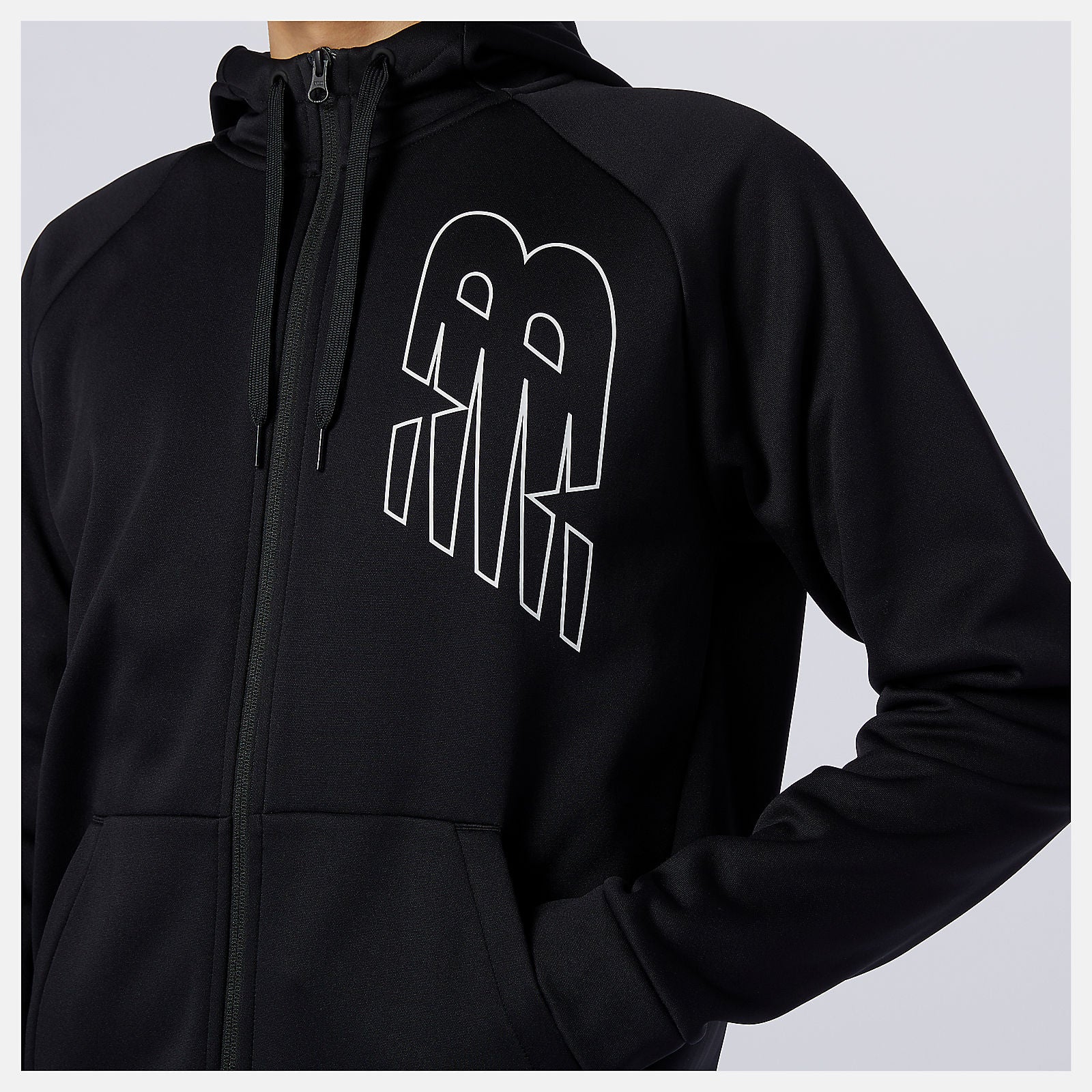 Black Tenacity Performance Fleece Full Zip / New Balance Men