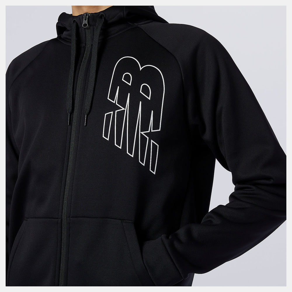 Black Tenacity Performance Fleece Full Zip / New Balance Men