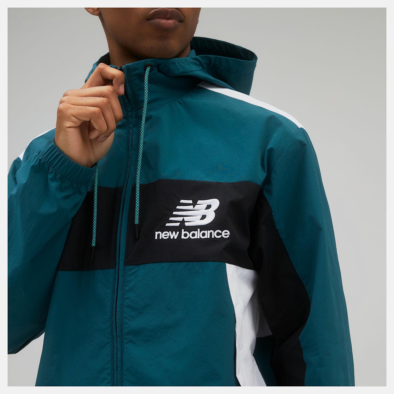 Teal NB Athletics Higher Learning Windbreaker / New Balance Men