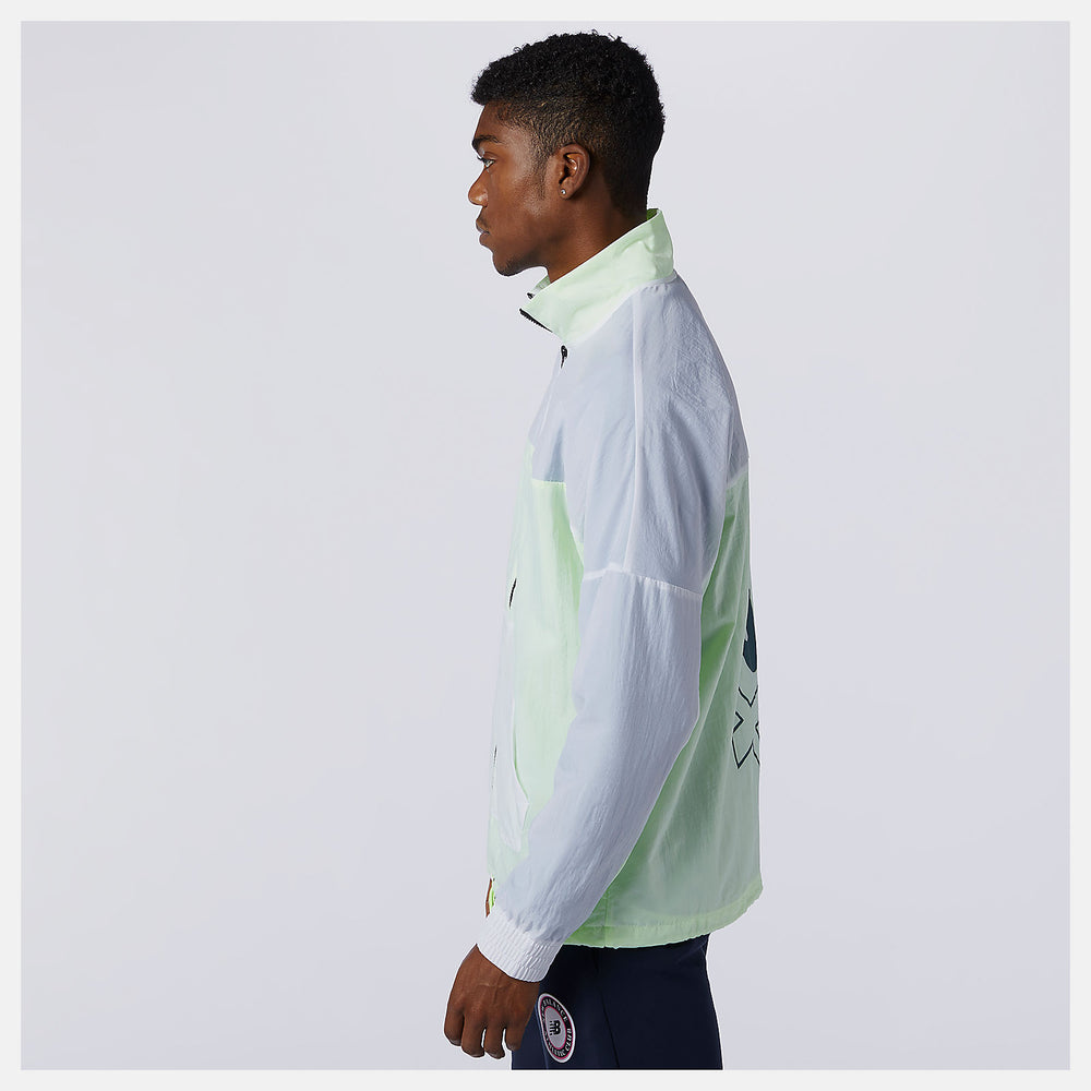 Bleached Lime Glo NB Essentials NBX Jacket / New Balance Men