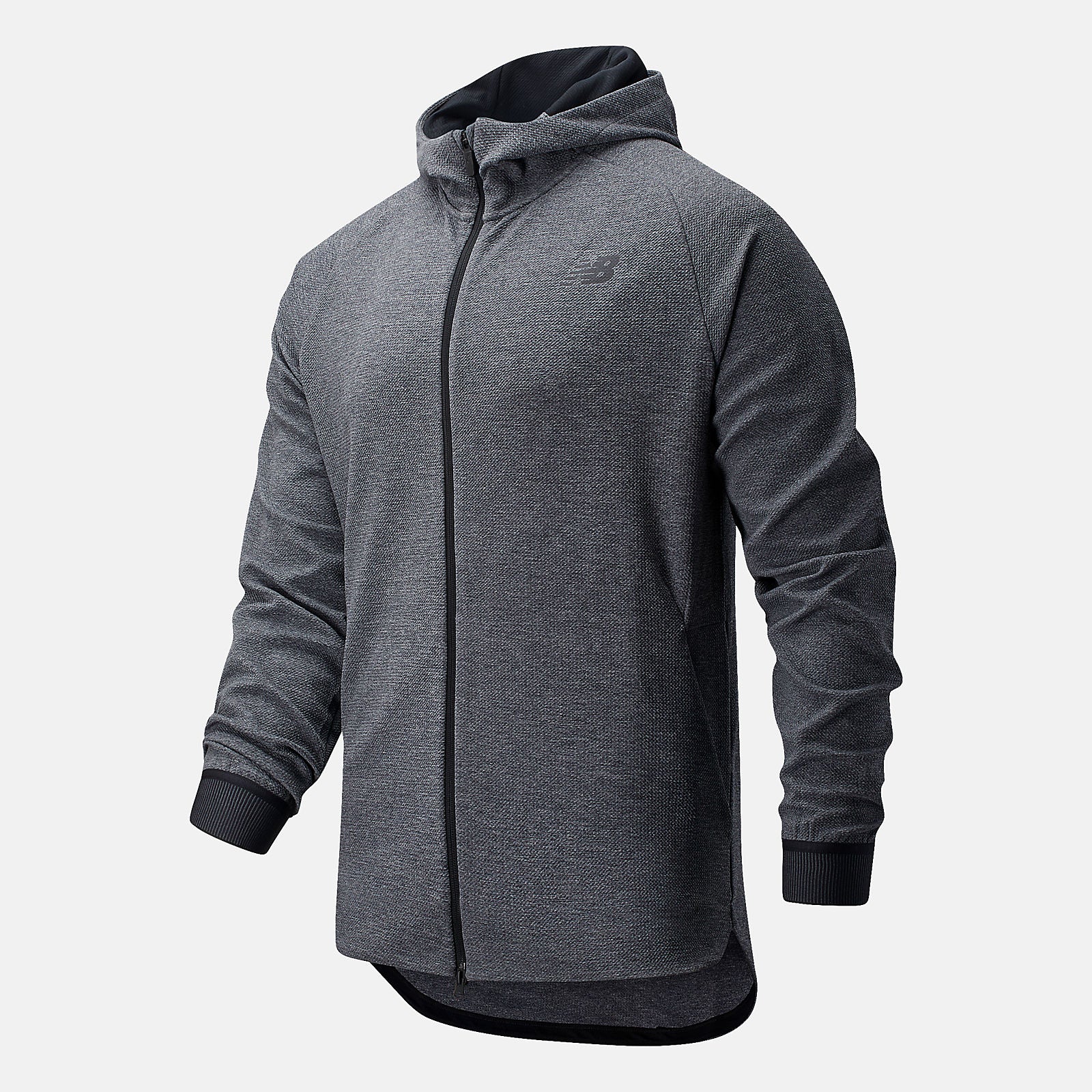 Athletic Grey/Black and White NB Basketball Finisher Full Zip / New Balance Men