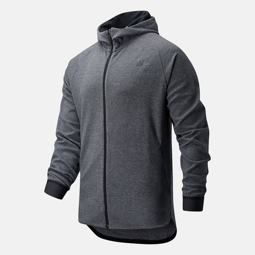 Athletic Grey/Black and White NB Basketball Finisher Full Zip / New Balance Men