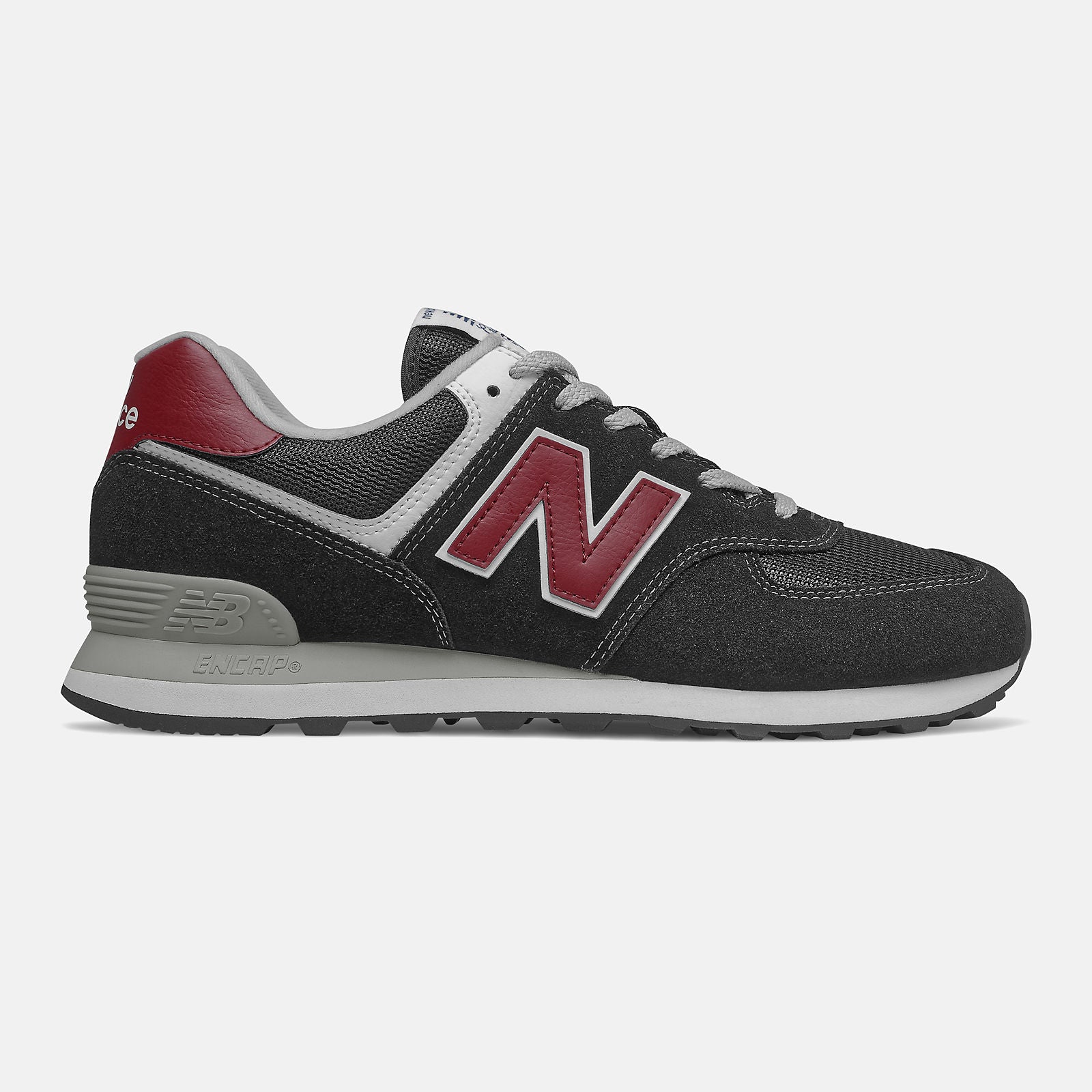 Black/NB Scarlet 574 / New Balance Men