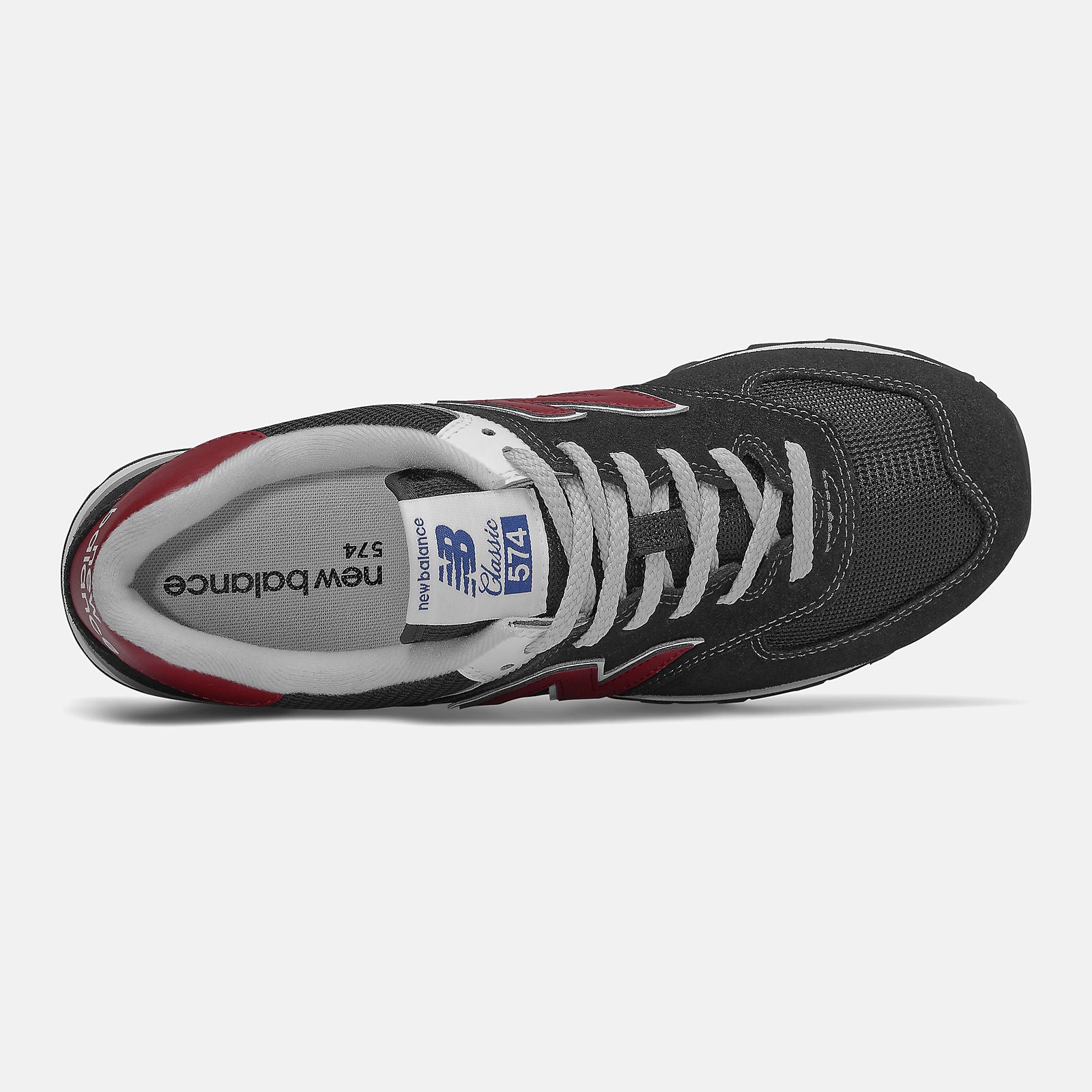 Black/NB Scarlet 574 / New Balance Men