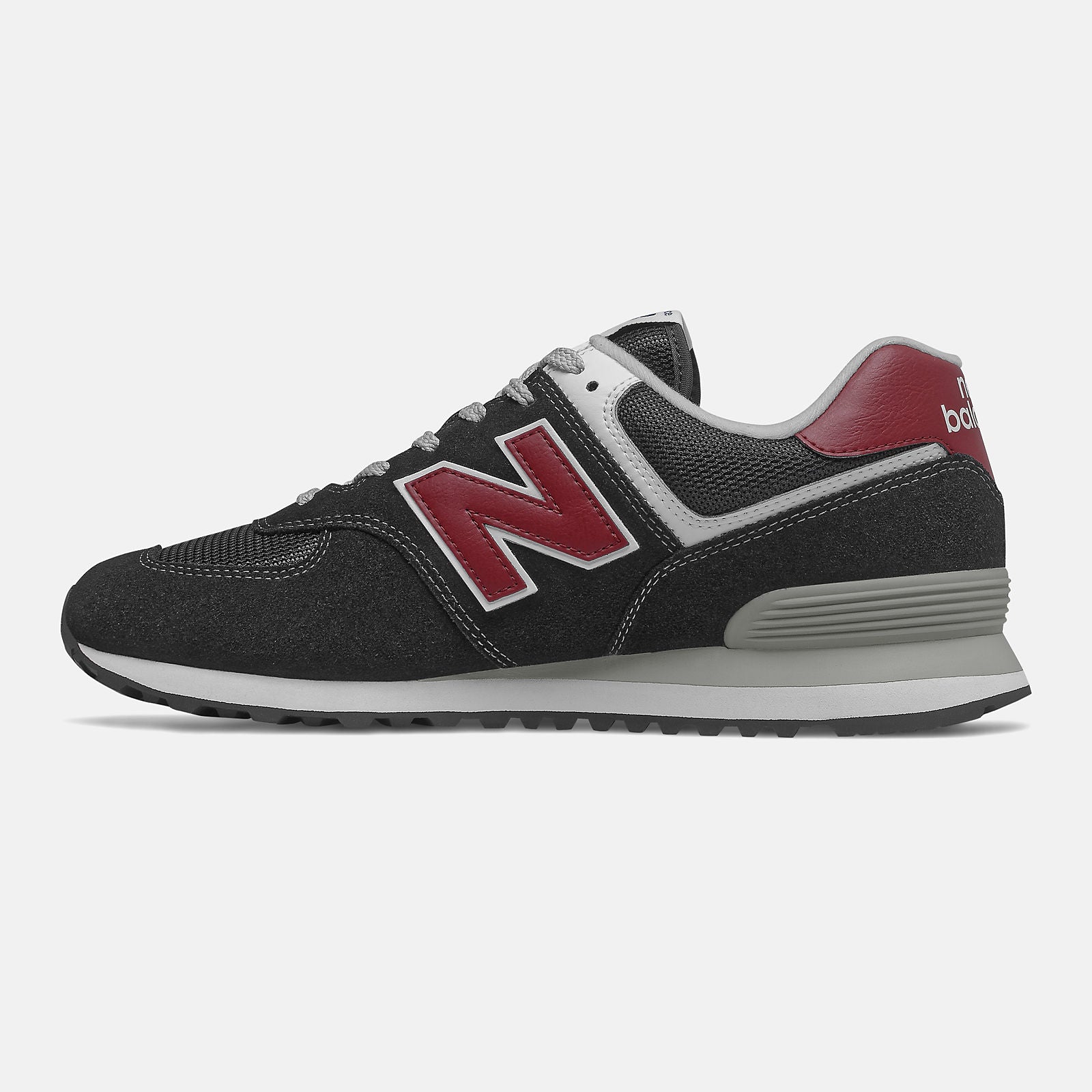 Black/NB Scarlet 574 / New Balance Men
