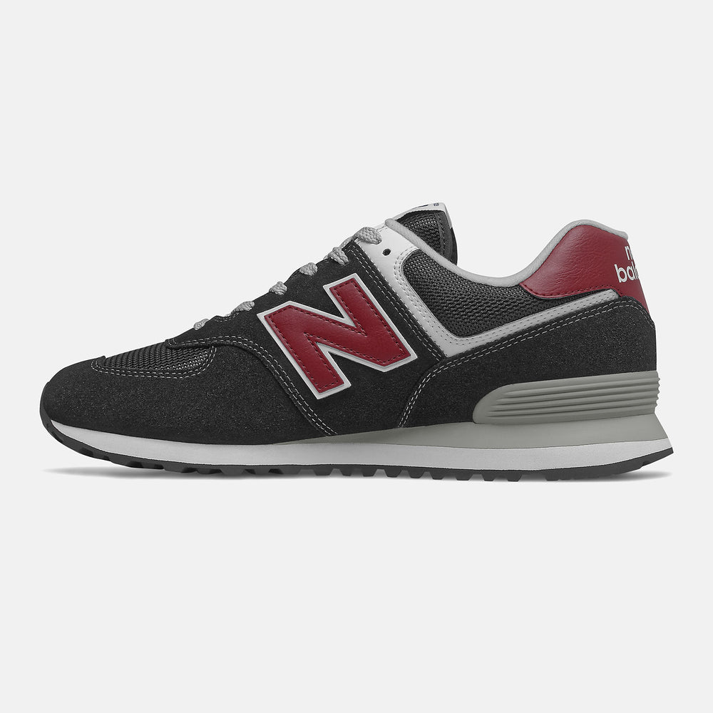 Black/NB Scarlet 574 / New Balance Men