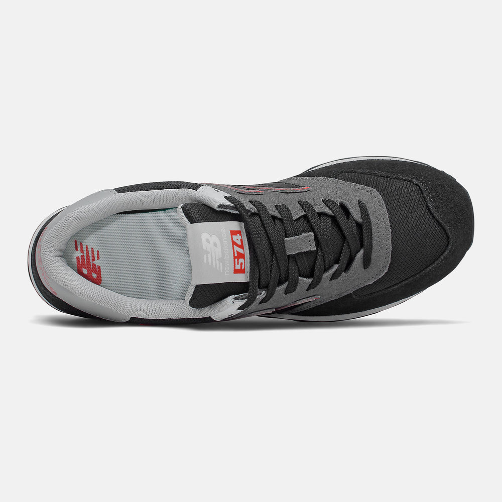 Black/Velocity Red 574 / New Balance Men