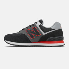 Black/Velocity Red 574 / New Balance Men