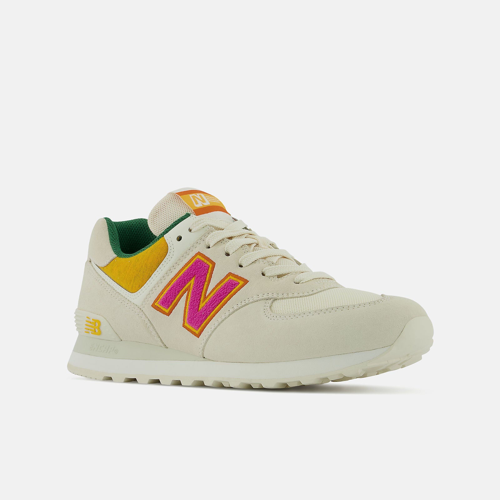 Cream/Pink 574 / New Balance Men