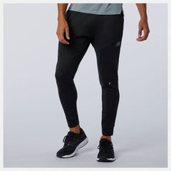 Black Heather Q Speed Run Pant / New Balance Men