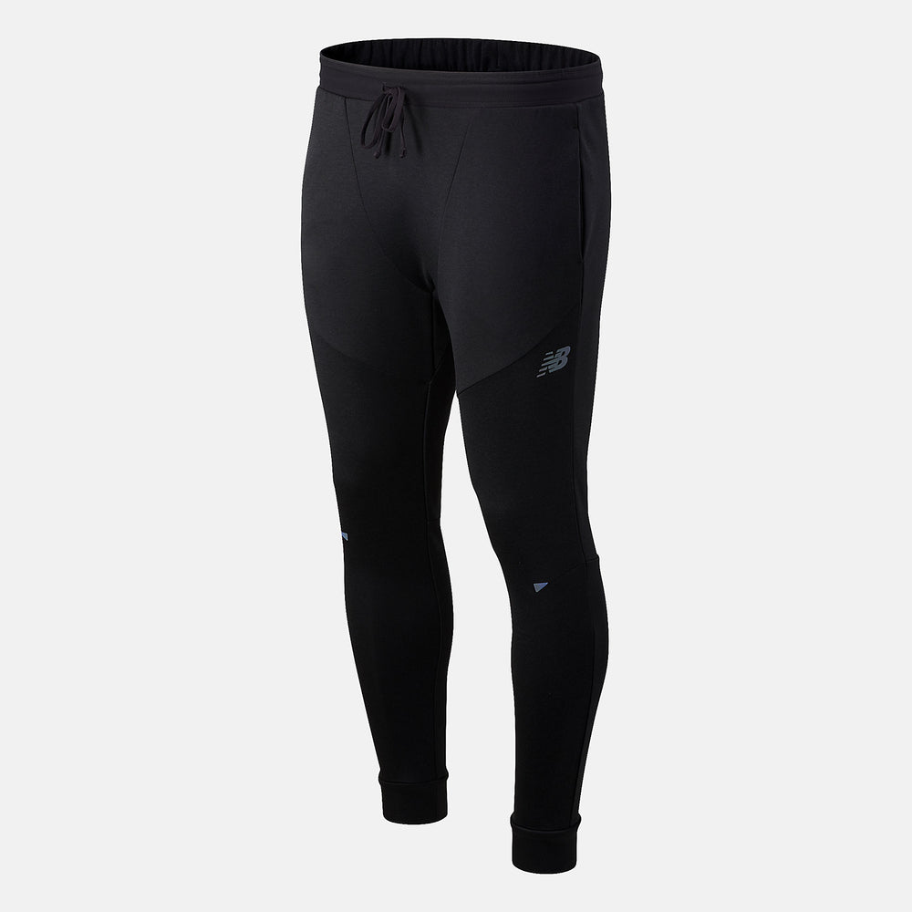 Black Heather Q Speed Run Pant / New Balance Men