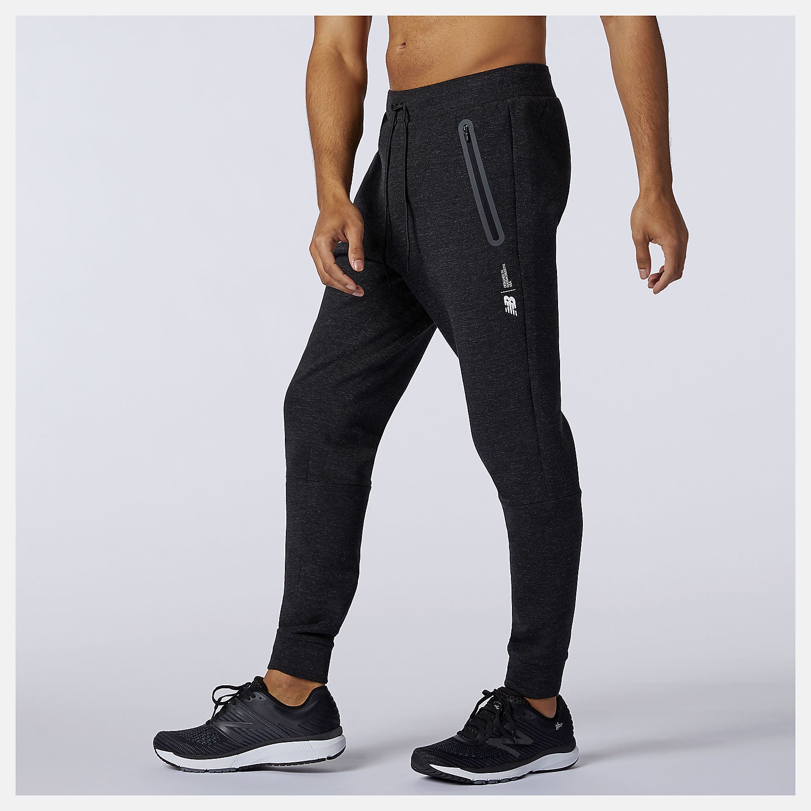 Black Heather Fortitech Fleece Pant / New Balance Men