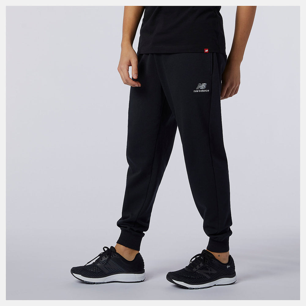 Black NB Essentials Embroidered Pant / New Balance Women|Men