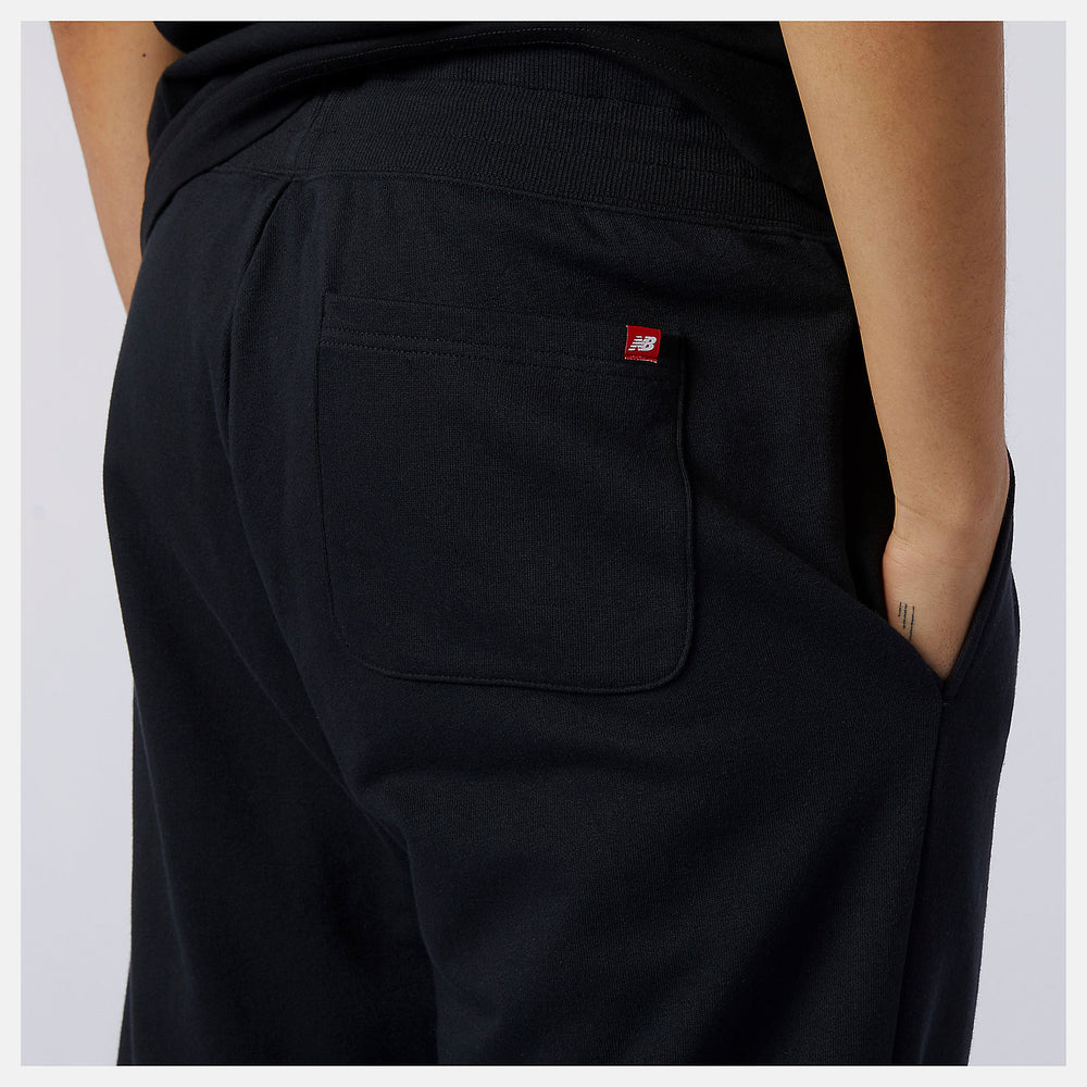 Black NB Essentials Embroidered Pant / New Balance Women|Men