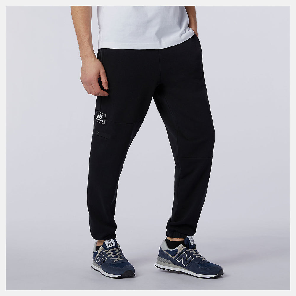 Black NB Athletics Higher Learning Fleece Pant / New Balance Men