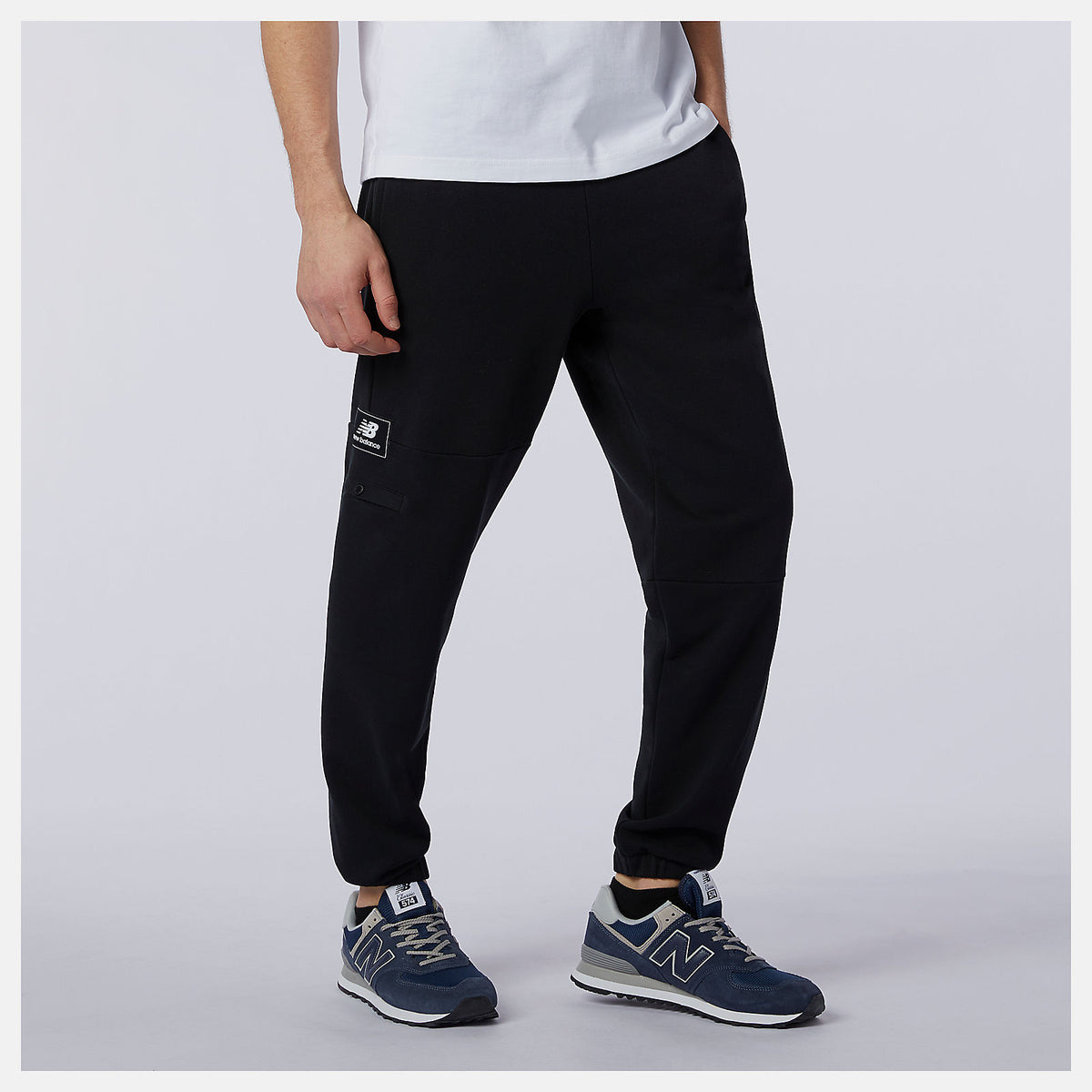 Black NB Athletics Higher Learning Fleece Pant / New Balance Men