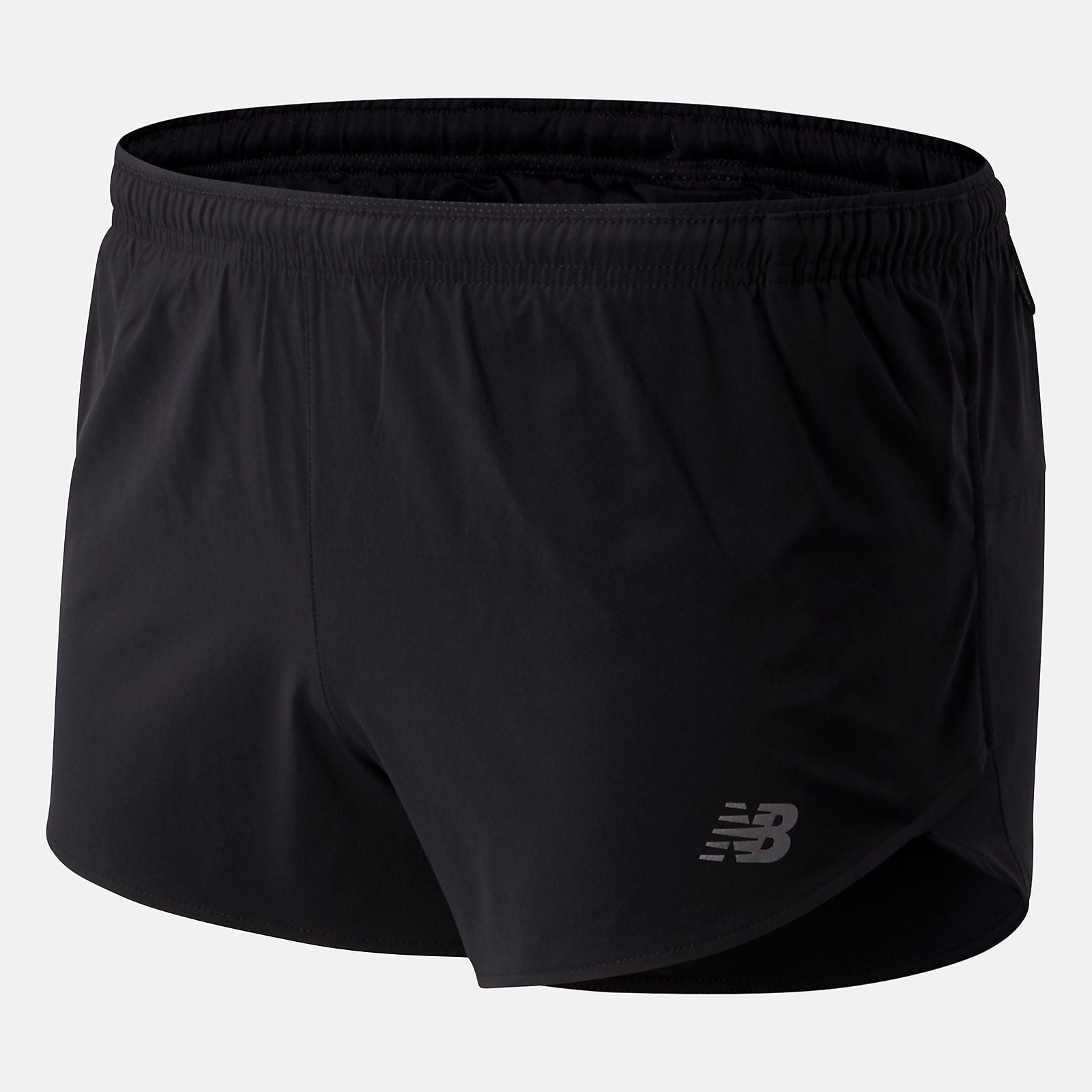 Black Impact Run 3 Inch Split Short / New Balance Men